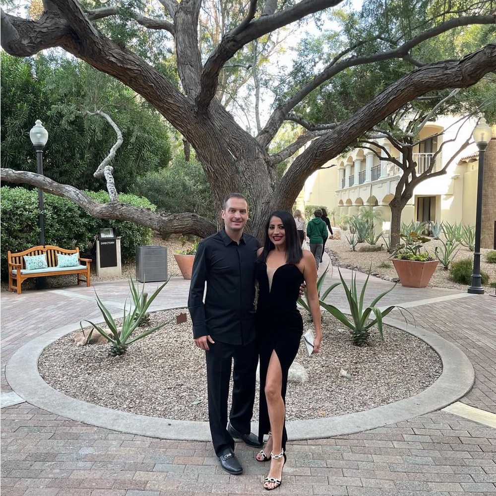 Elegant Black Velvet Evening Dress